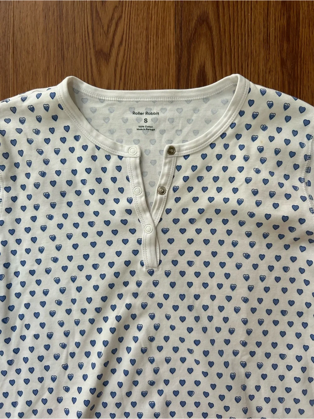 Roller Rabbit Blue Heart Pajama Set Like New!